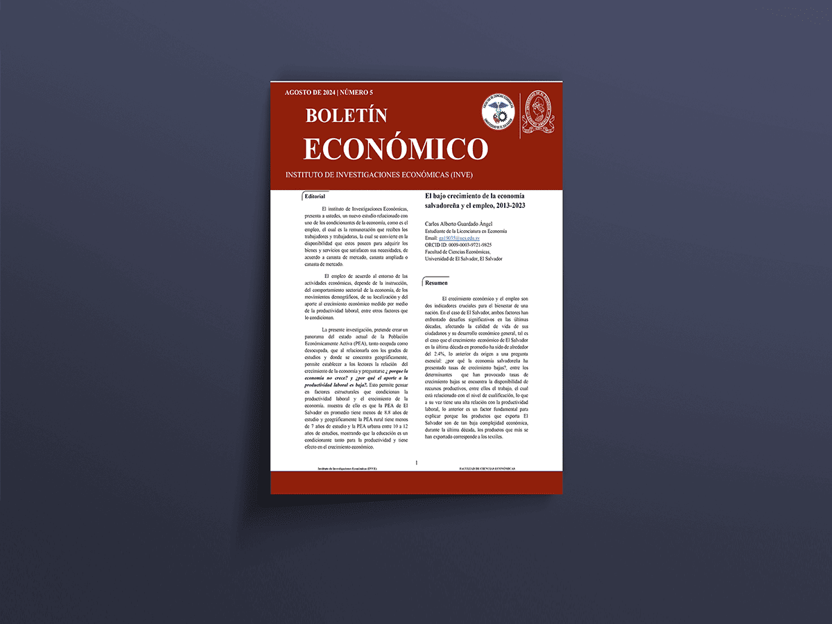 El bajo crecimiento de la economía salvadoreña y el empleo, 2013-2023
