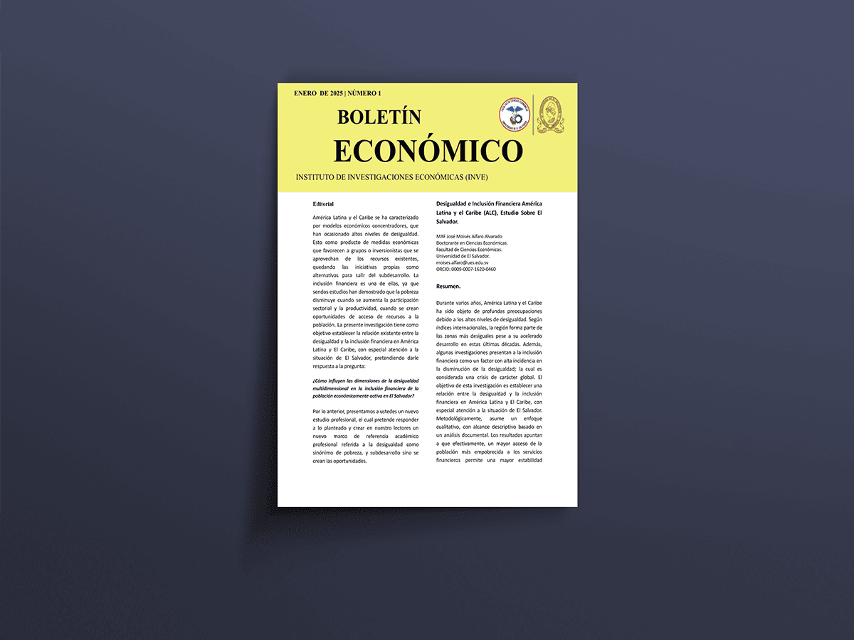 Desigualdad e inclusión financiera en América Latina y el Caribe (ALC), estudio sobre El Salvador