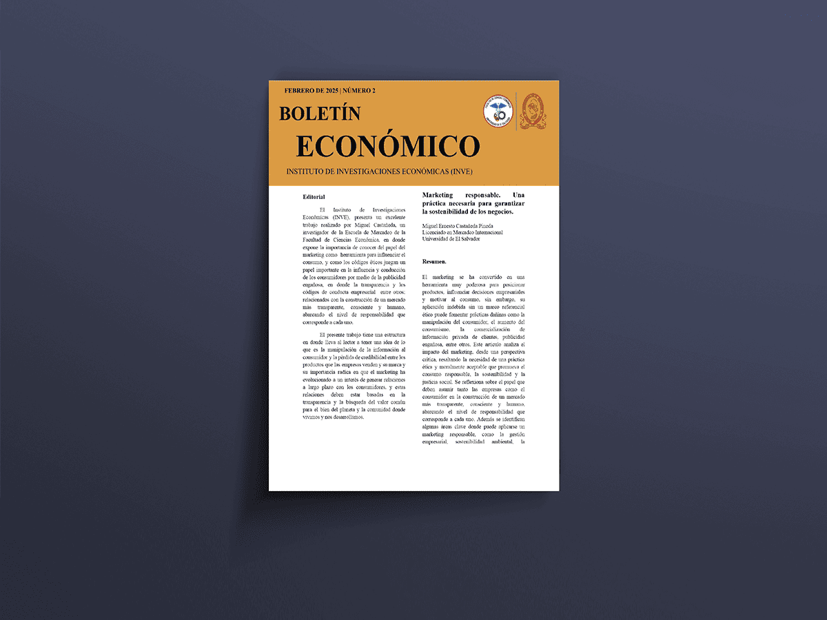 Marketing responsable. Una práctica necesaria para garantizar la sostenibilidad de los negocios en El Salvador.