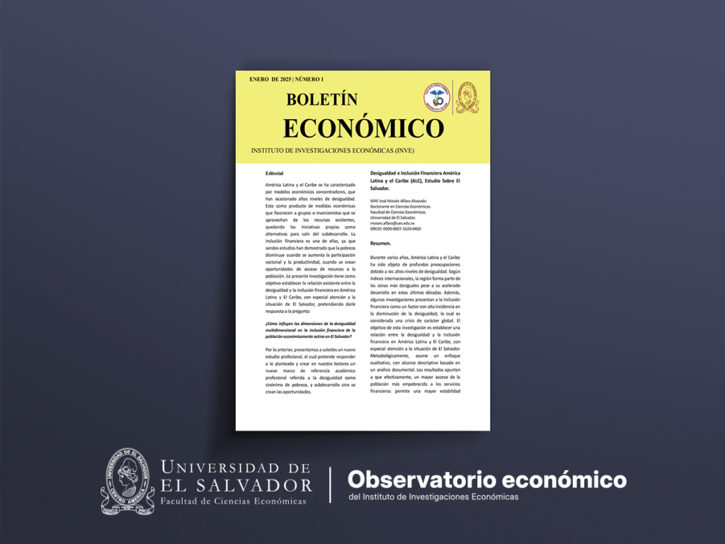 Desigualdad e inclusión financiera en América Latina y el Caribe (ALC), estudio sobre El Salvador