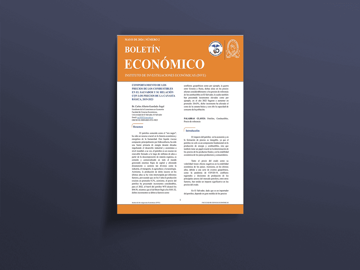Comportamiento de los precios de los combustibles en El Salvador y su relación con los precios de la canasta básica, 2019-2023