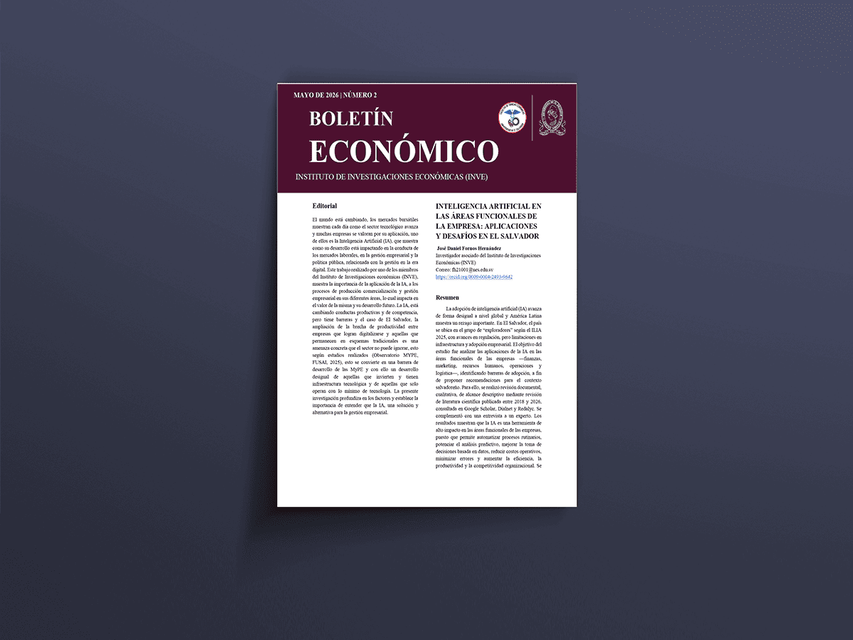 Inteligencia artificial en las áreas funcionales de la empresa: aplicaciones y desafíos en El Salvador