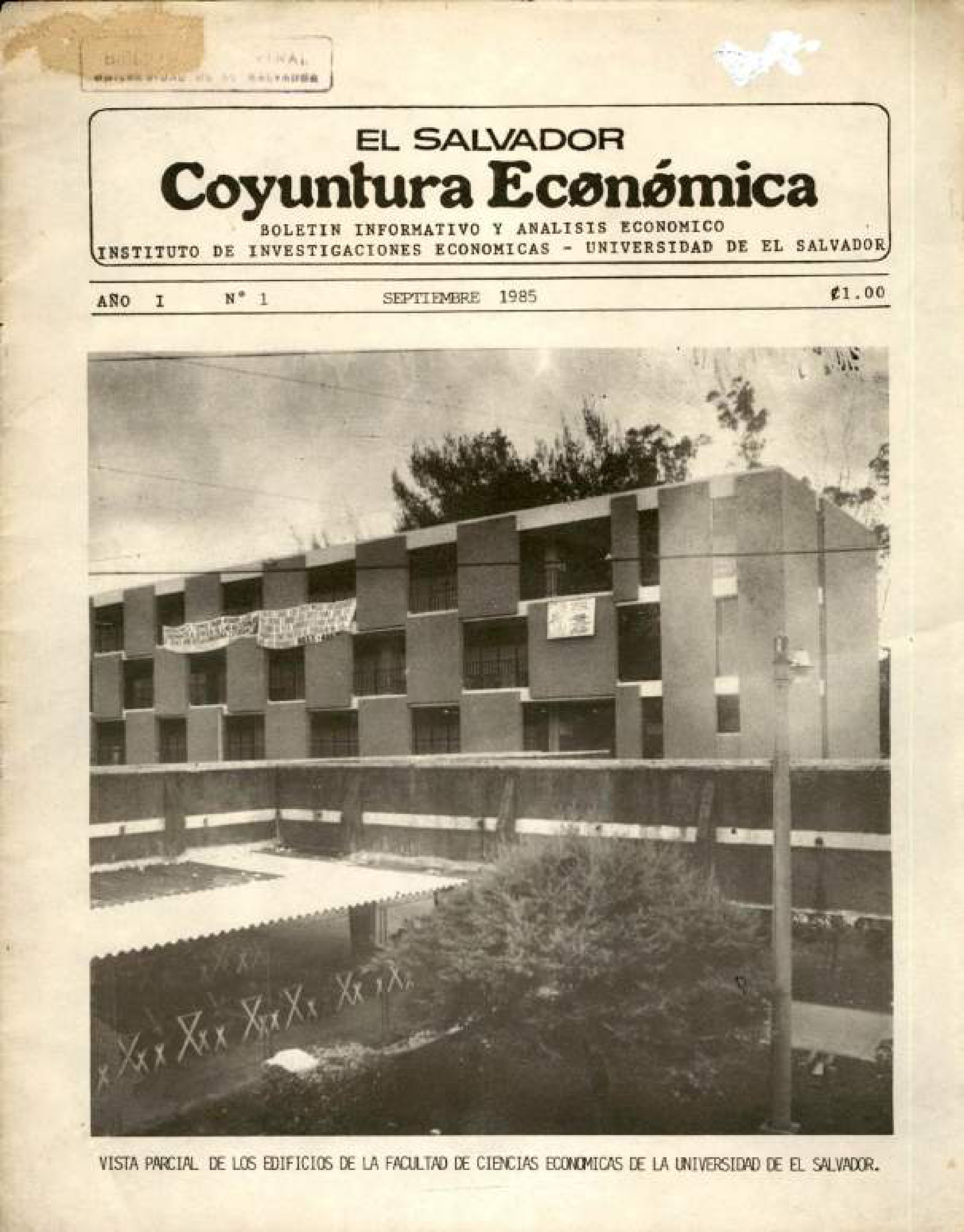 Año I, N. 1 Septiembre, 1985
