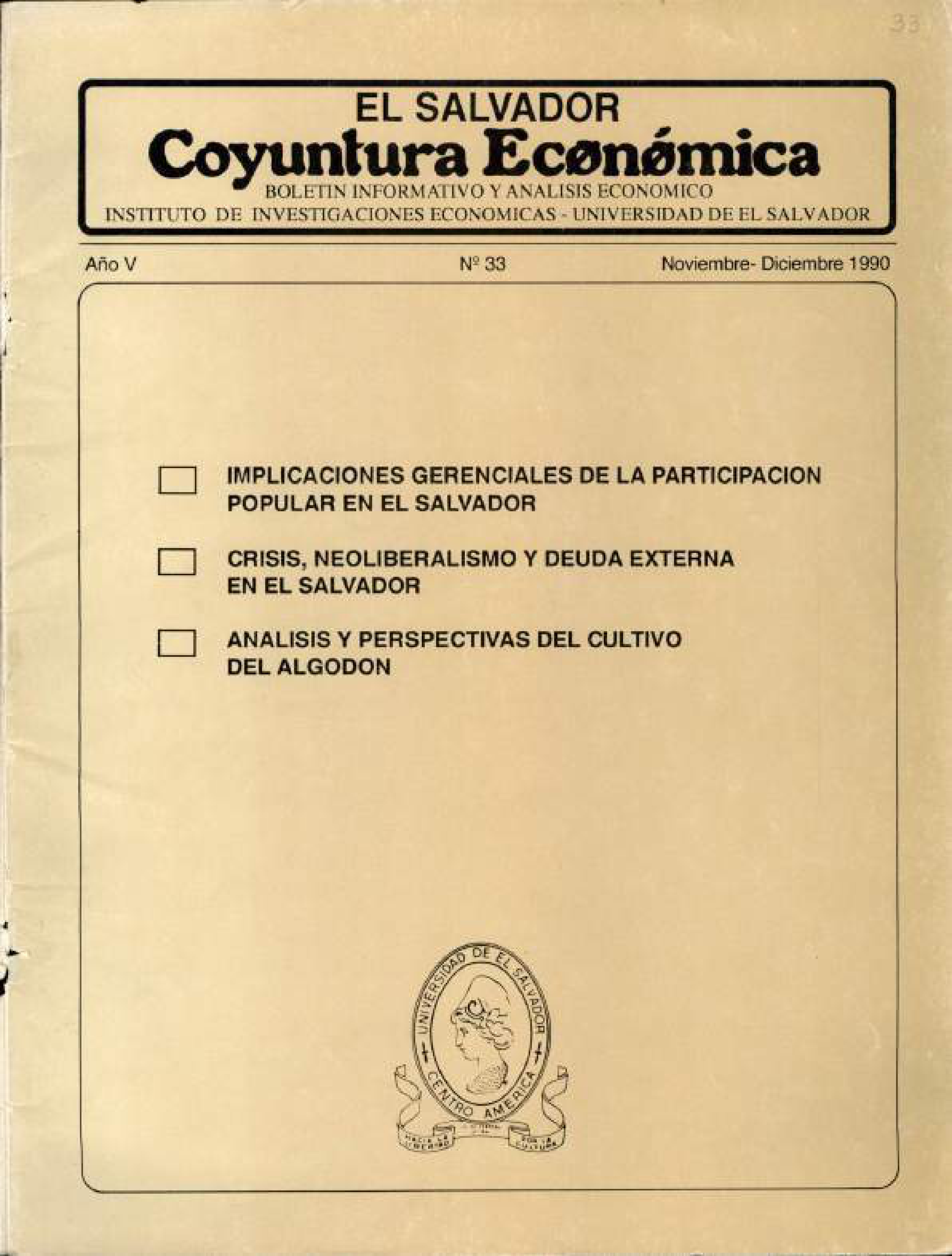 Año V, N. 33 Nov-Dic, 1990