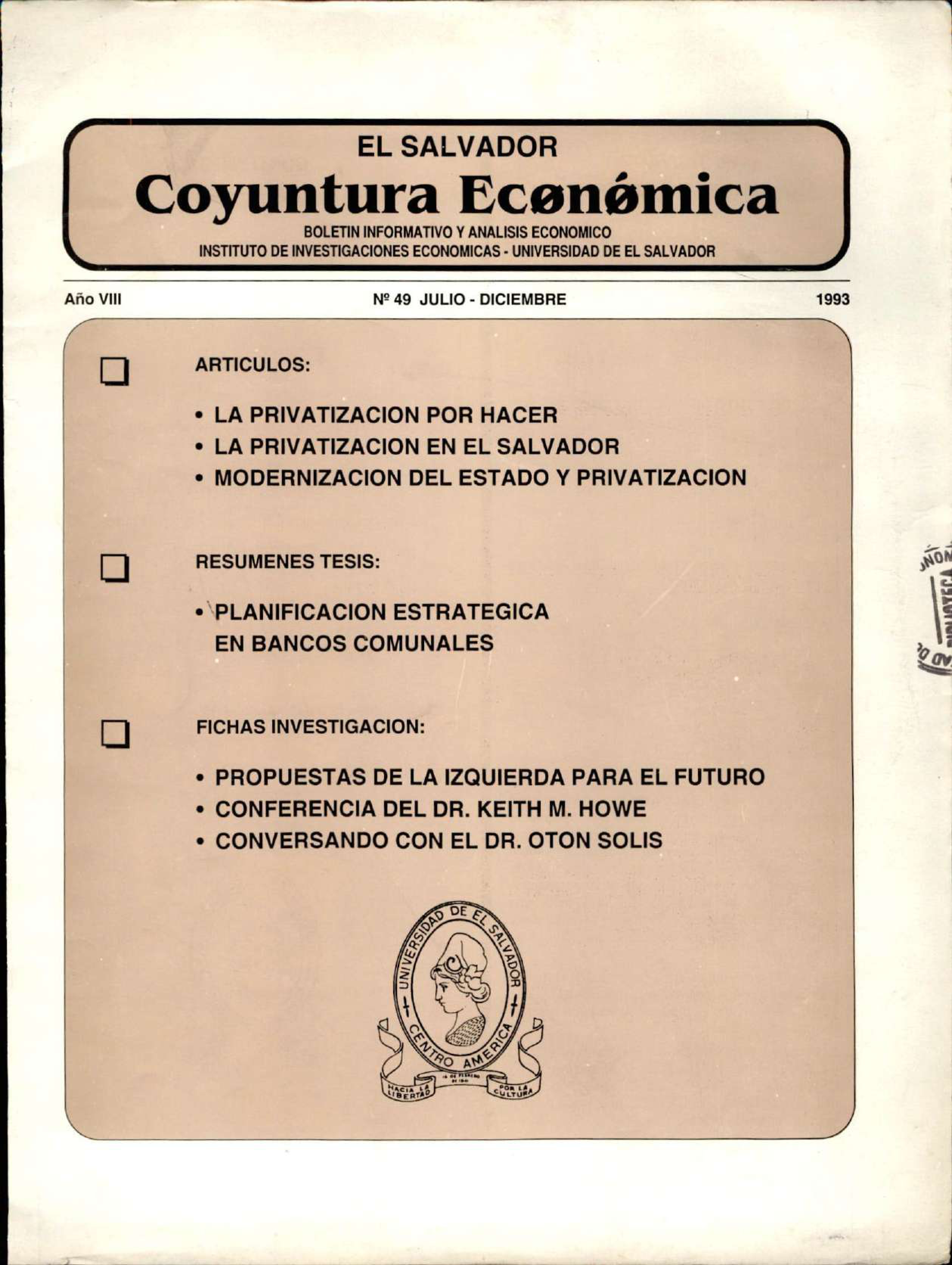 Año VIII, N. 49 Jul-Dic, 1993