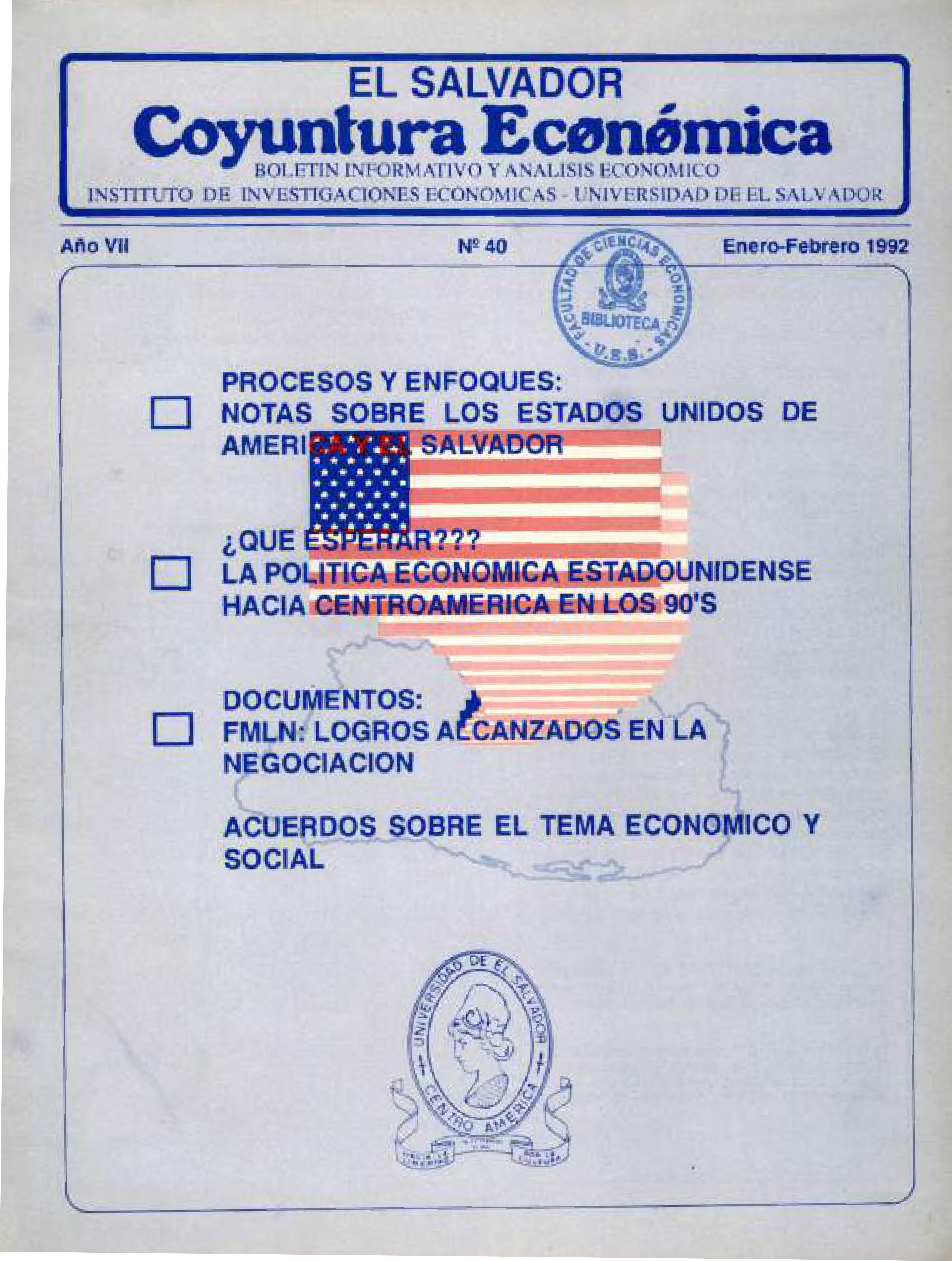 Año VII, N. 40 Ene-Feb, 1992