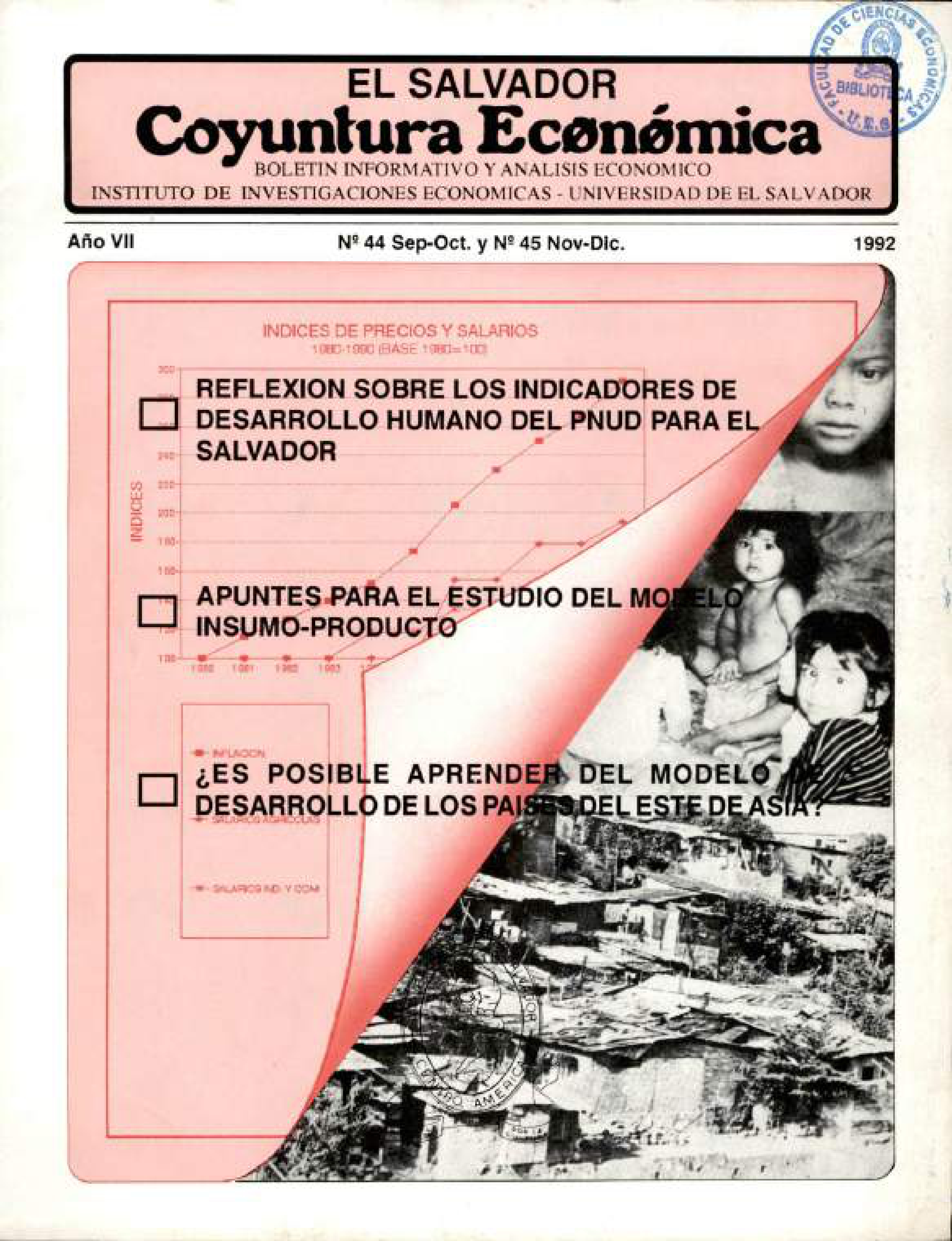 Año VII, N. 44 Sep-Oct y N.45 Nov-Dic, 1992